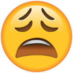 tired emoji